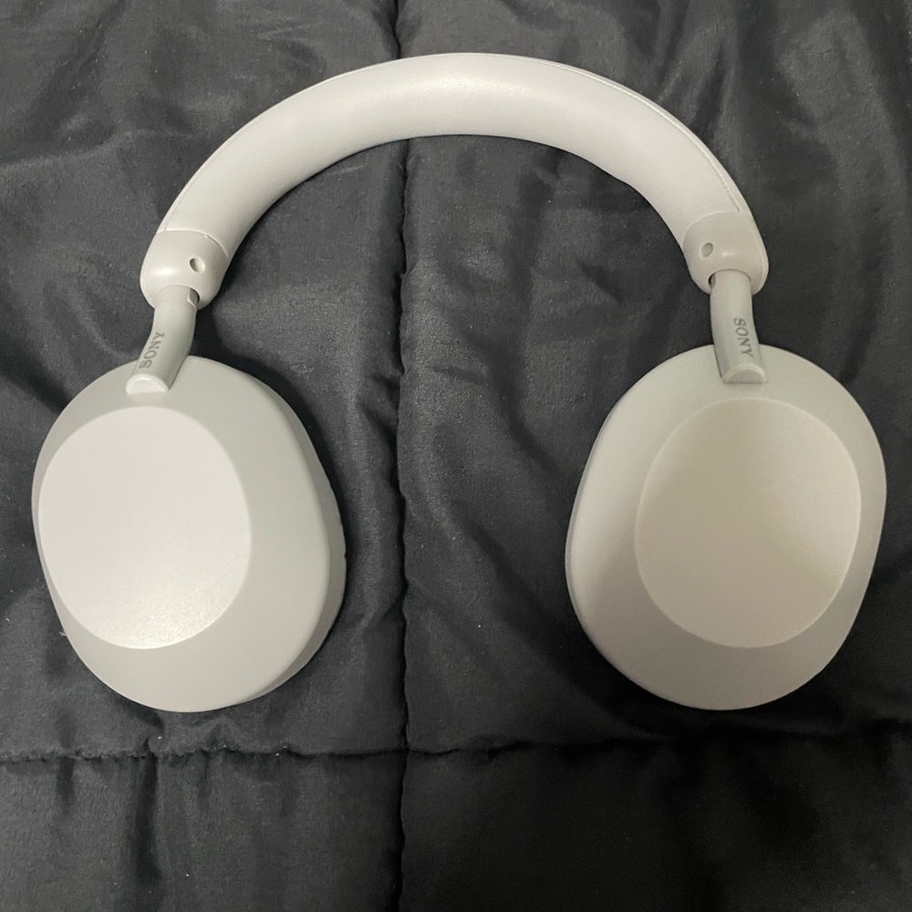 Sony Silver Over-Ear Headphones